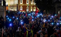 Gazze'deki katliamlar İstanbul'da 'sesli eylem'le protesto edildi