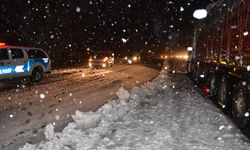 Antalya-Konya karayolunda kar yağışı