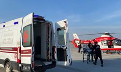 Van'da hamile kadın ambulans helikopterle hastaneye ulaştırıldı