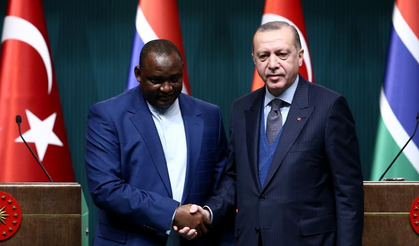 Cumhurbaşkanı Erdoğan, Gambiya Cumhurbaşkanı ile görüştü...
