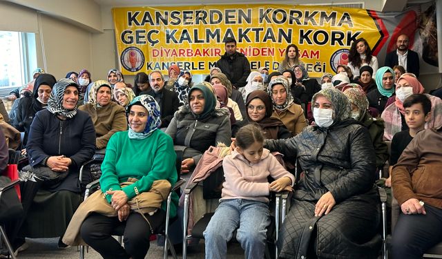 Diyarbakır’da vatandaşlar kansere karşı bilinçlendiriliyor   
