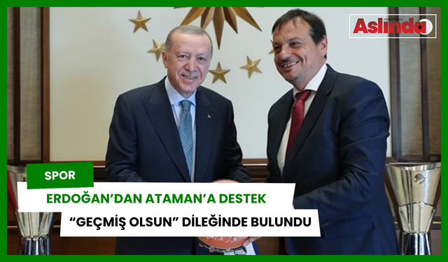 Erdoğan'dan Ergin Ataman'a destek