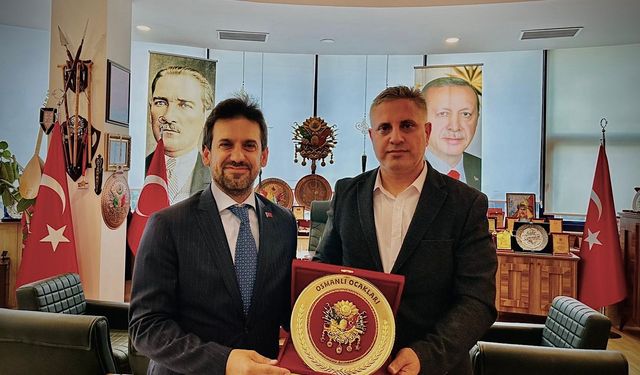 Kültür ve Turizm Bakan Yardımcısı Mumcu'dan Osmanlı Ocakları Başkanı Canpolat'a ziyaret