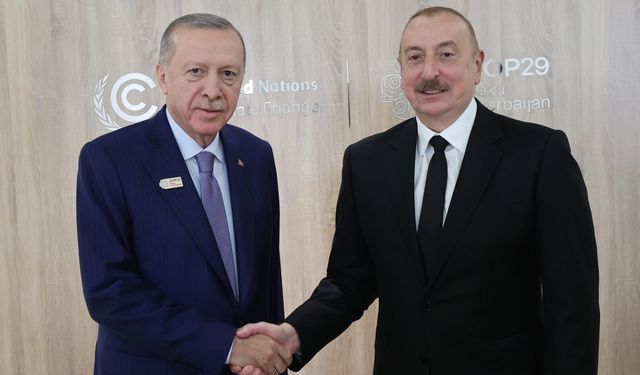 Cumhurbaşkanı Erdoğan, Azerbaycanlı Mevkidaşı Aliyev ile görüştü