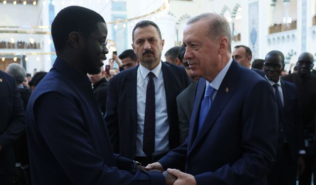 Cumhurbaşkanı Erdoğan, Senegal Cumhurbaşkanı ile namaz kıldı