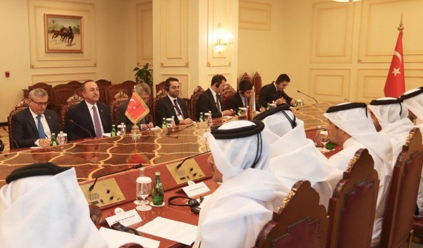 Bakan Çavuşoğlu, Katar Dışişleri Bakanı Al Sani ile görüştü