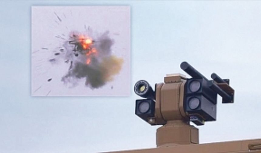Yüksek güçlü lazer silahı ALKA hedefi tam isabetle vurdu