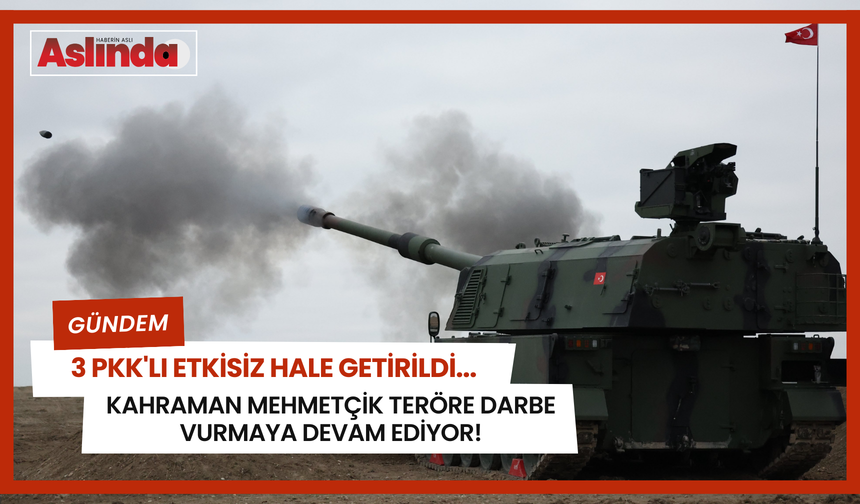 Kahraman Mehmetçik teröre darbe vurmaya devam ediyor! 3 PKK'lı etkisiz hale getirildi...