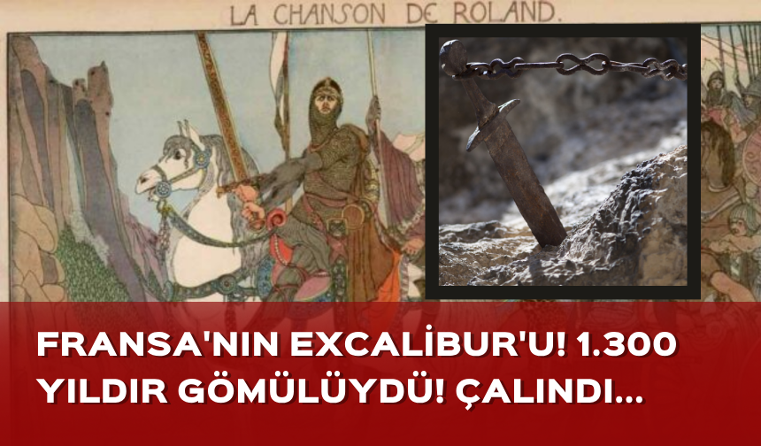 Fransa'nın Excalibur'u Durandal Kılıcı, 1.300 yıldır gömülü olduğu kayadan çalındı