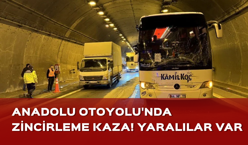 Anadolu Otoyolu'nda zincirleme kaza! Çok sayıda yaralı var